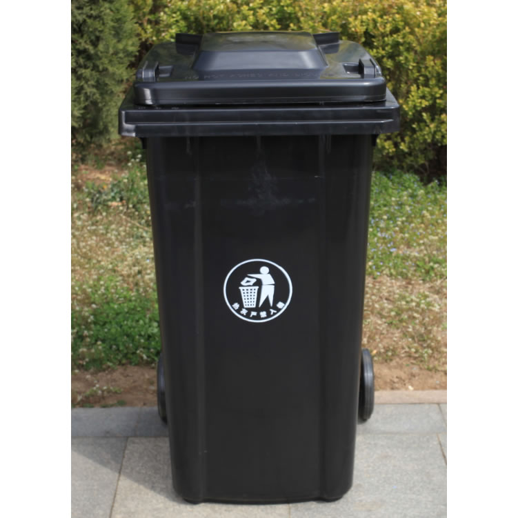 黑色塑料垃圾桶SL-1003